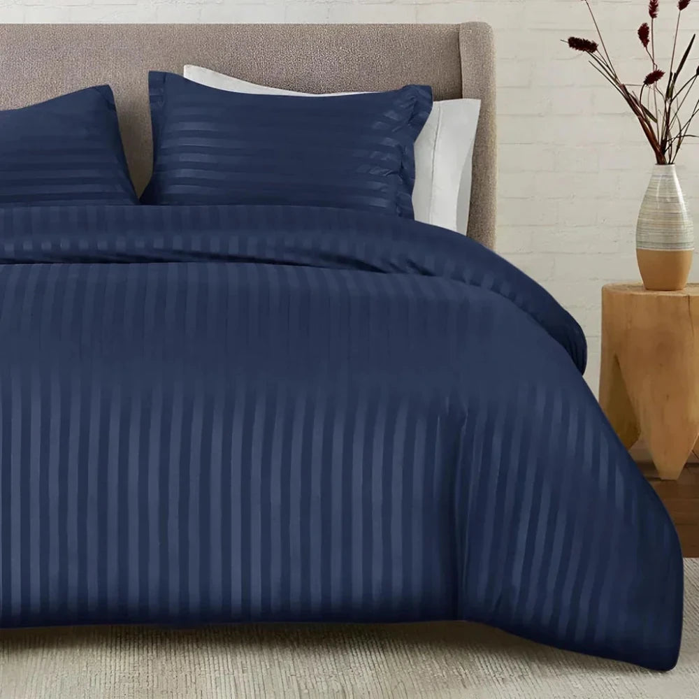 Micro Stripe Duvet Set - myhomestore.com.pk