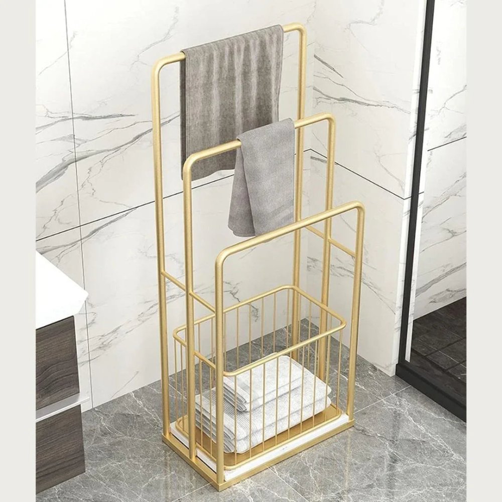 Modern Freestanding Towel Rack with Study Towel Rail - myhomestore.com.pk