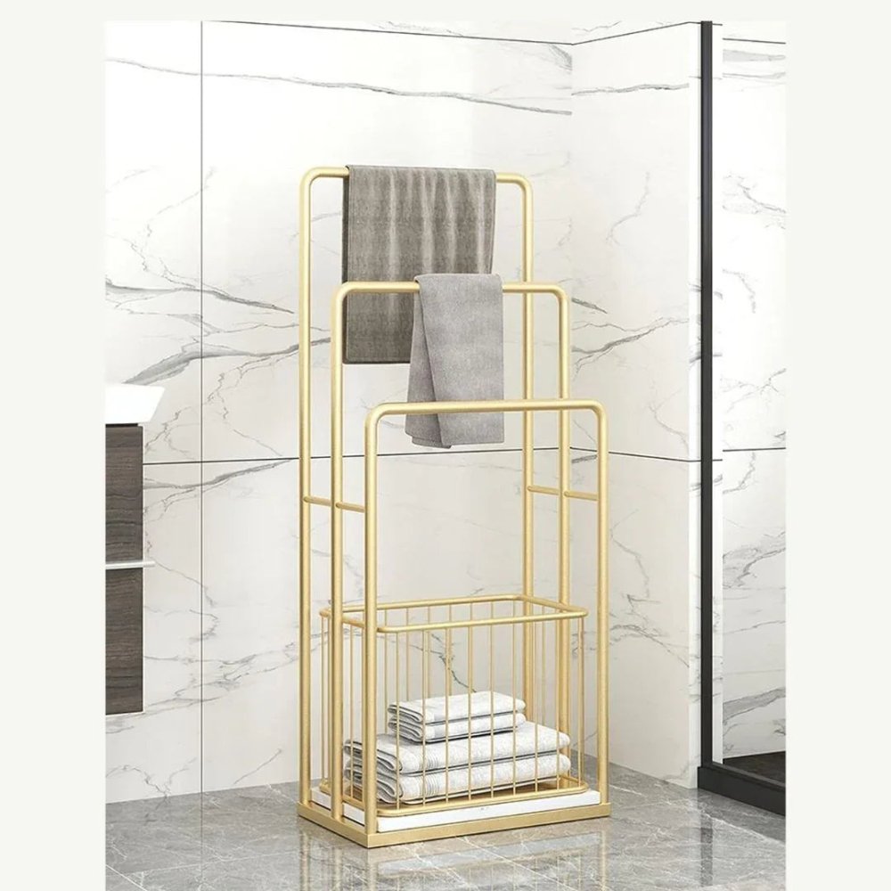 Modern Freestanding Towel Rack with Study Towel Rail - myhomestore.com.pk