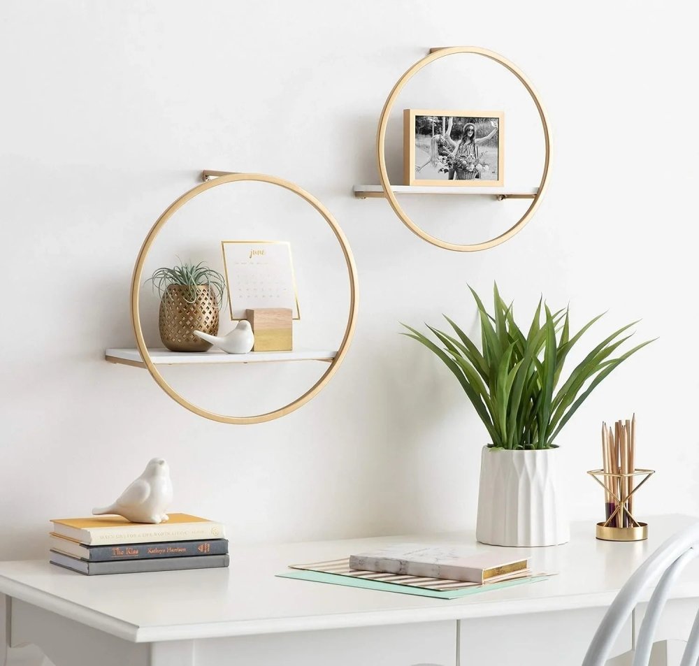 Modern Glam Floating Wall Shelf - myhomestore.com.pk