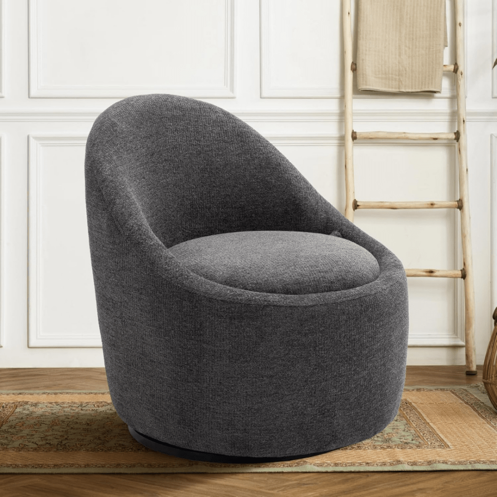 Modern Upholstered Swivel Chair - myhomestore.com.pk