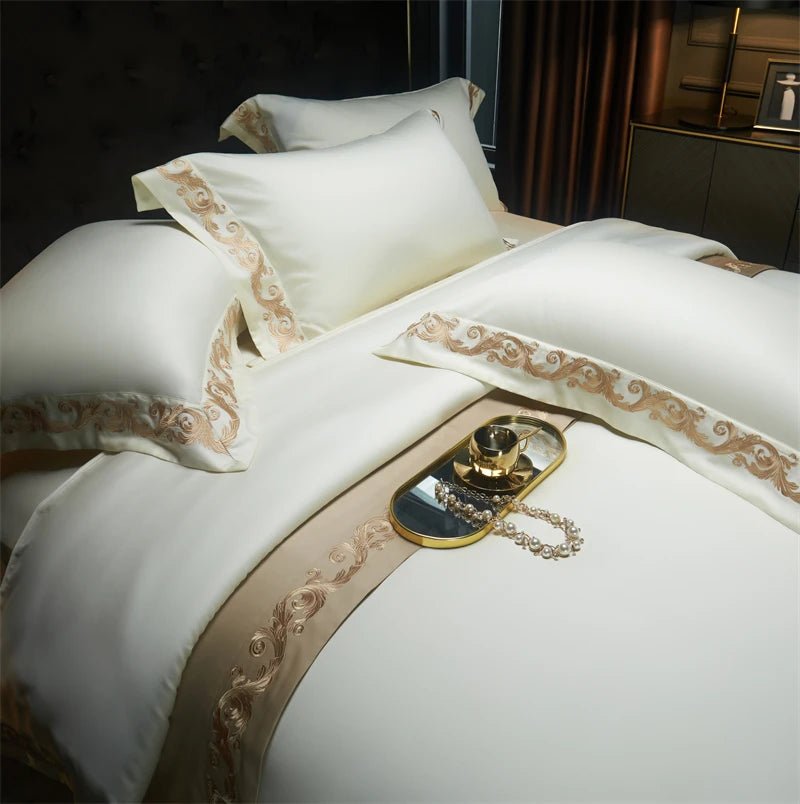 Mystique Embroidery Duvet Set | Luxury Soft Bedding - myhomestore.com.pk