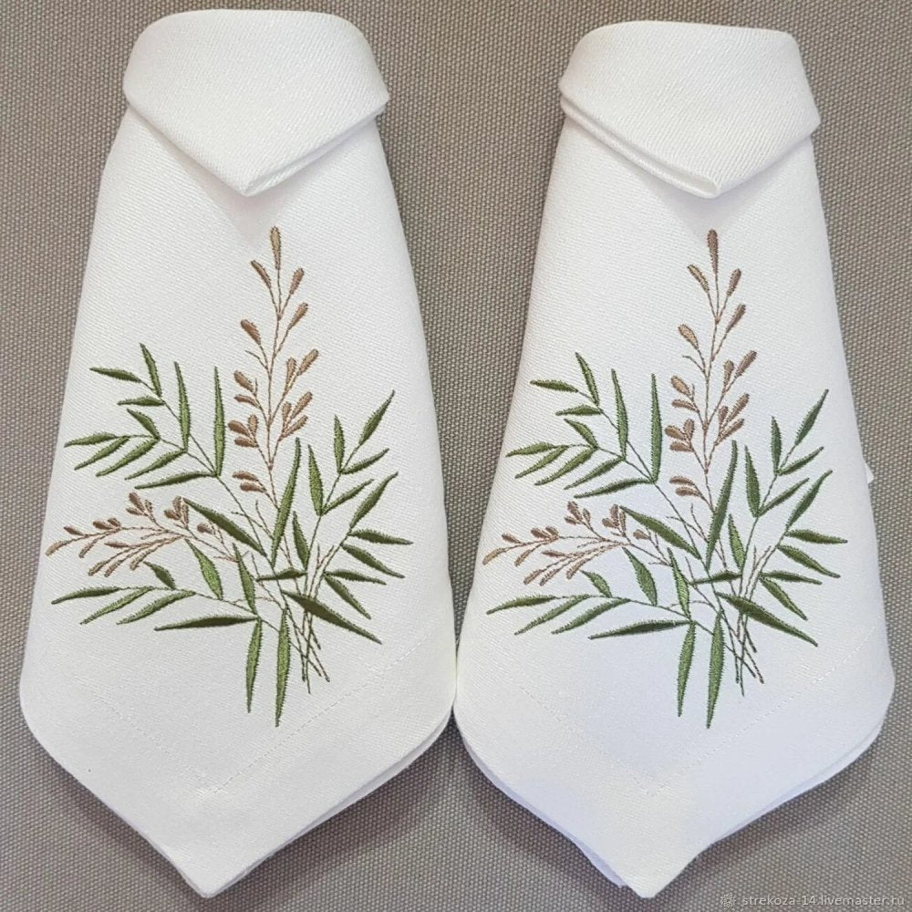 Napkin with embroidery "Summer herbs" Embroidered Napkins - myhomestore.com.pk