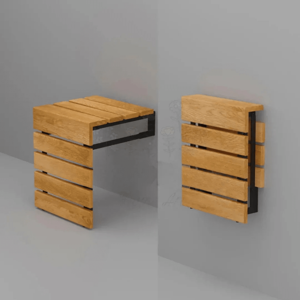 Natural Color Wood Folding Multifunctional Seat - myhomestore.com.pk