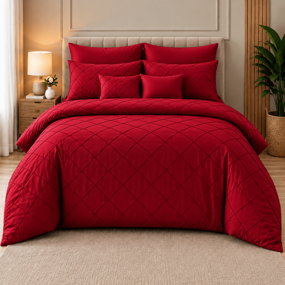 Pinch Pleat Duvet Set - myhomestore.com.pk