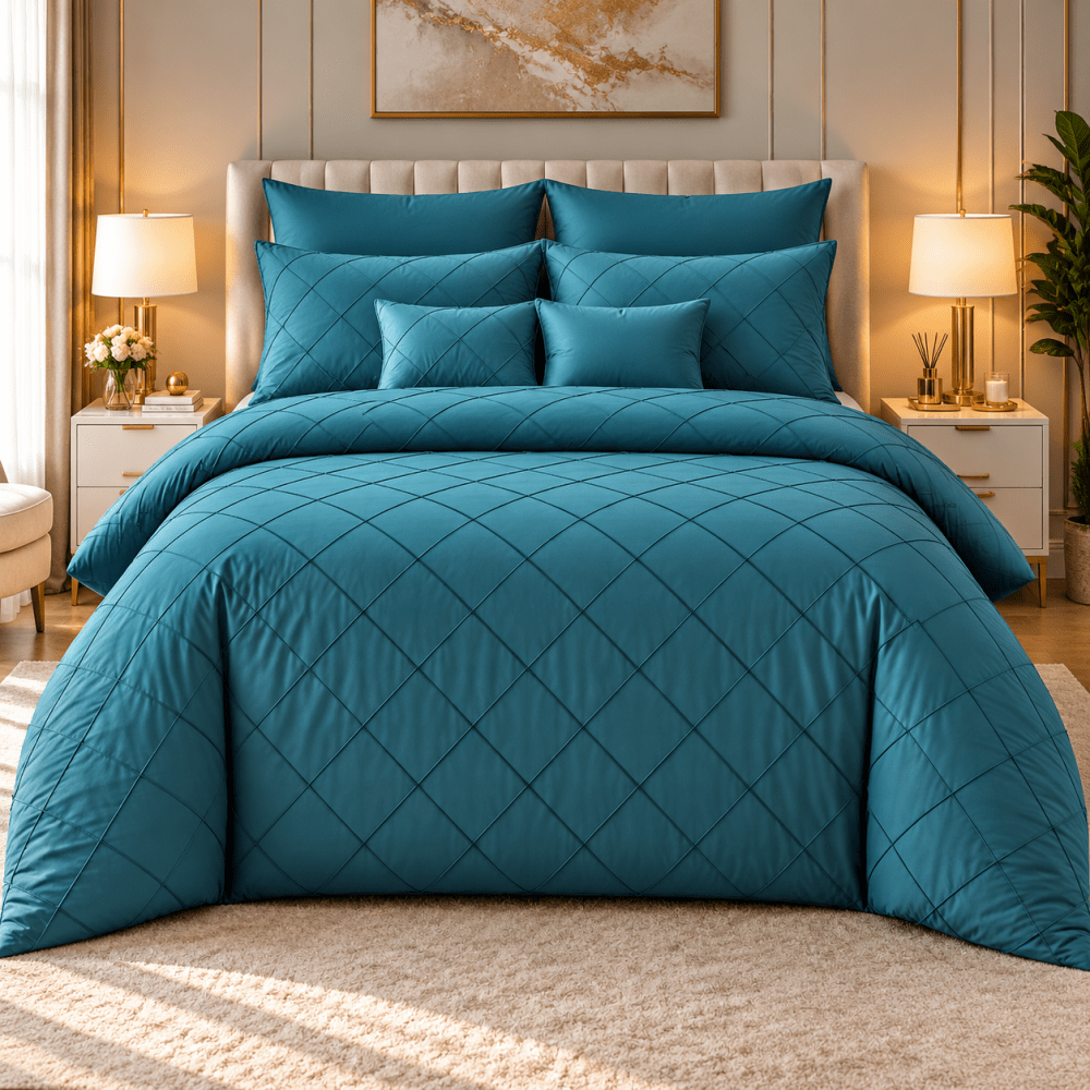 Pinch Pleat Duvet Set - myhomestore.com.pk