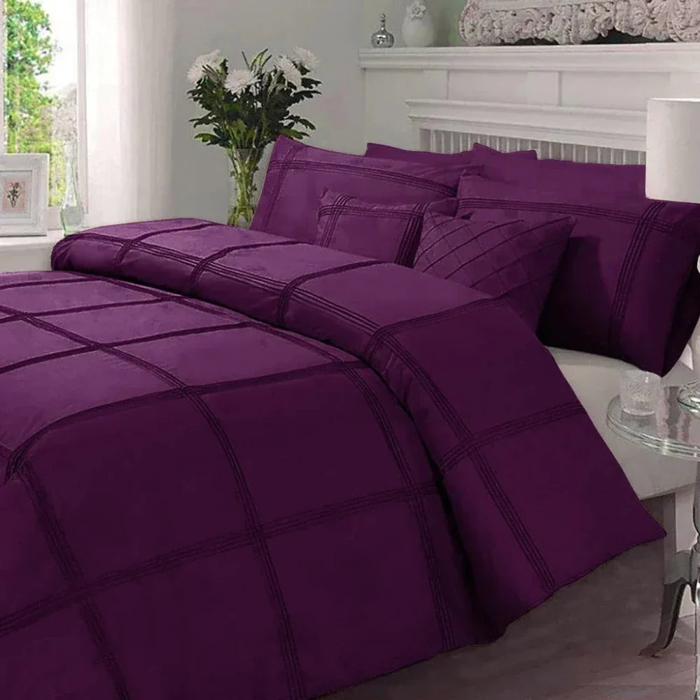 Duvet Set With Pleat