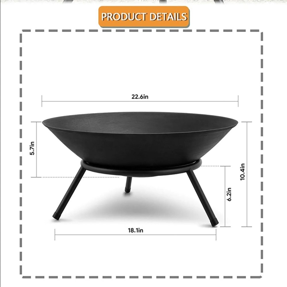 Portable Round Fire Bucket - myhomestore.com.pk