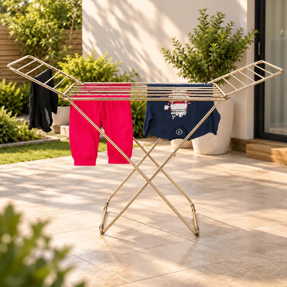 Premium Metal Folding Cloth Dryer Stand - myhomestore.com.pk