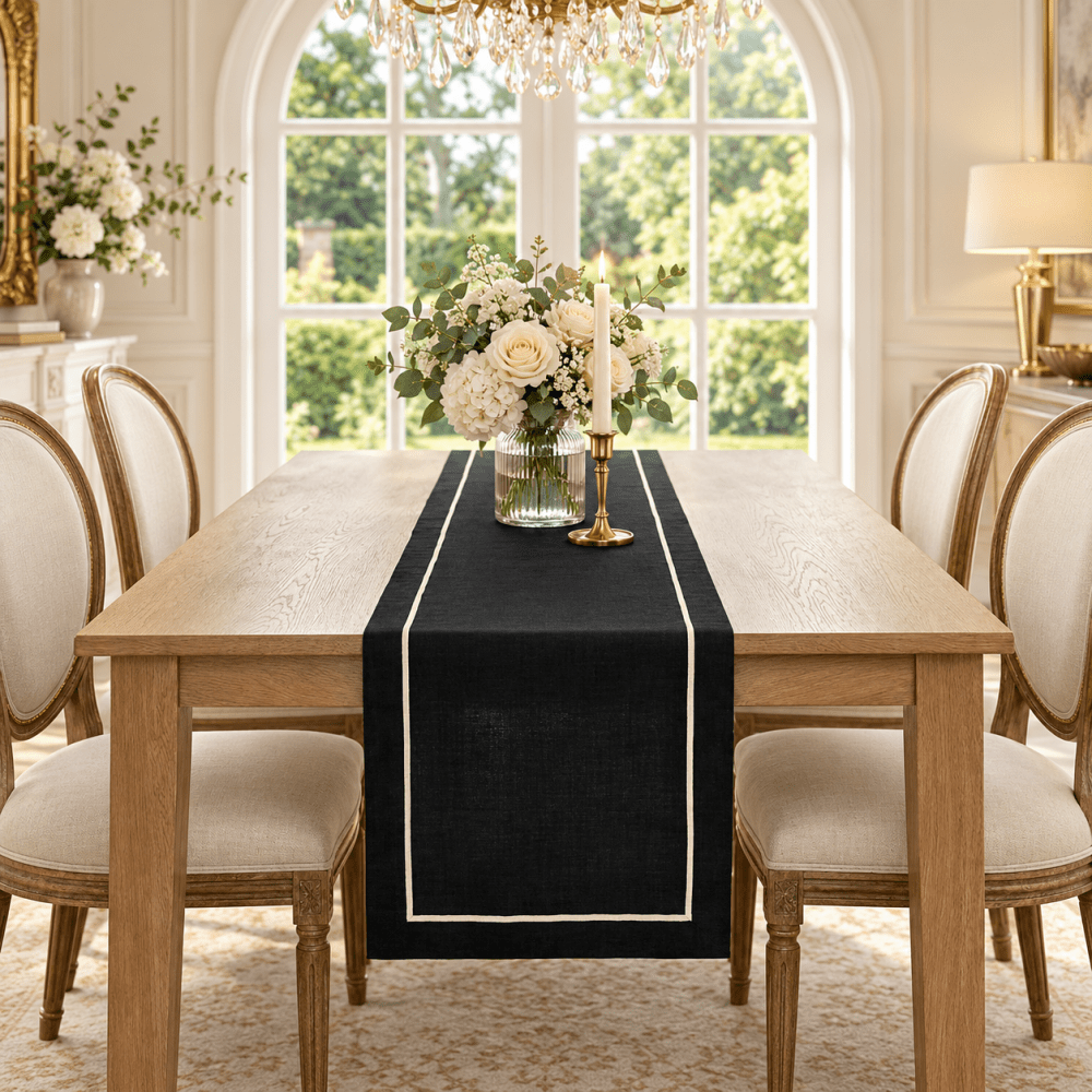 Premium Textured Baratta Border Runner - myhomestore.com.pk