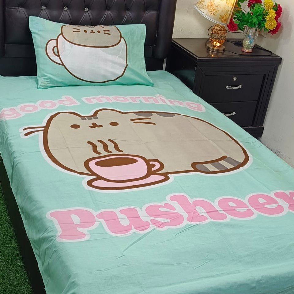 Pusheen Kids Cartoon Bed - sheet - myhomestore.com.pk
