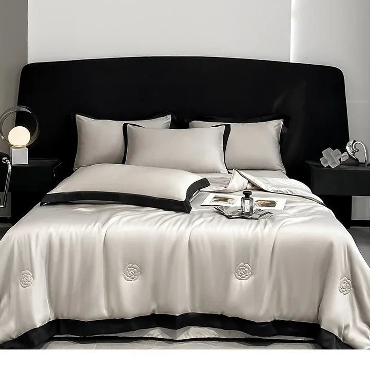 Rose Embroidered Comforter - King - myhomestore.com.pk
