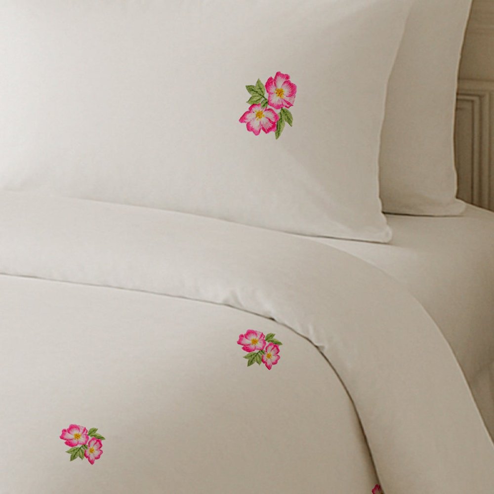 Rose Reverie Embroidered Bedding Set - myhomestore.com.pk
