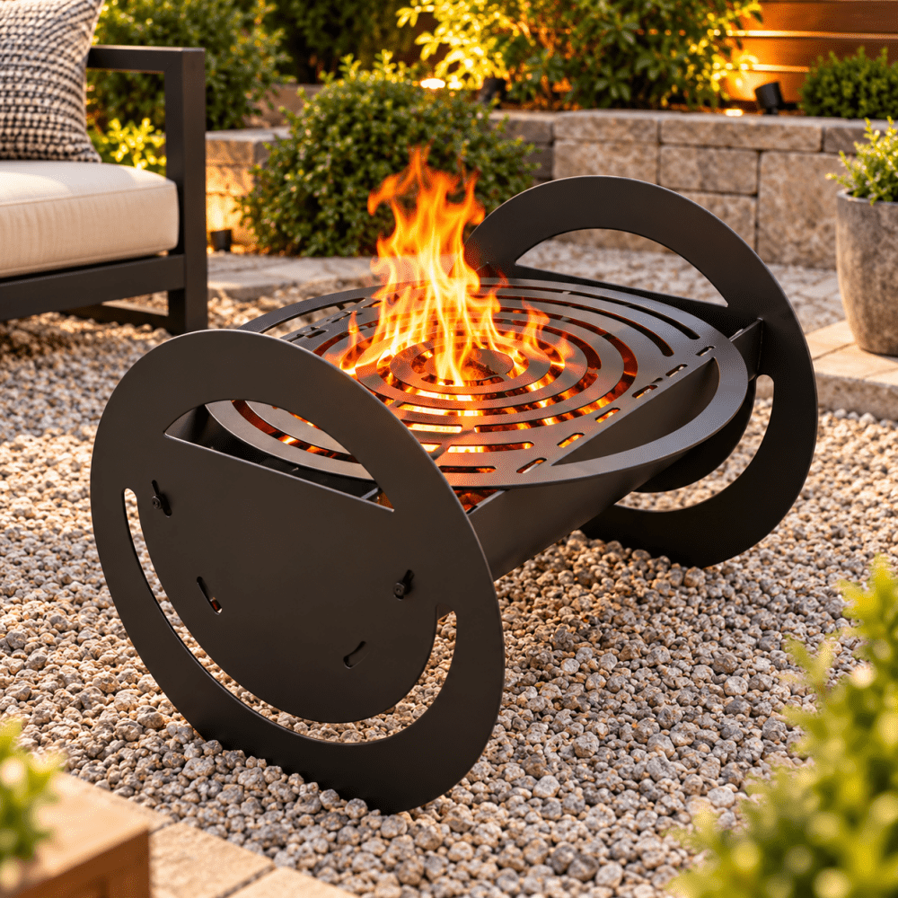Round B.B.Q Grill & Fire Pit - myhomestore.com.pk
