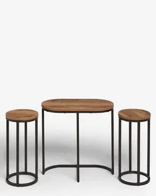 Round Nesting Living Lounge Bedroom Side Tables (Set of 3) - myhomestore.com.pk