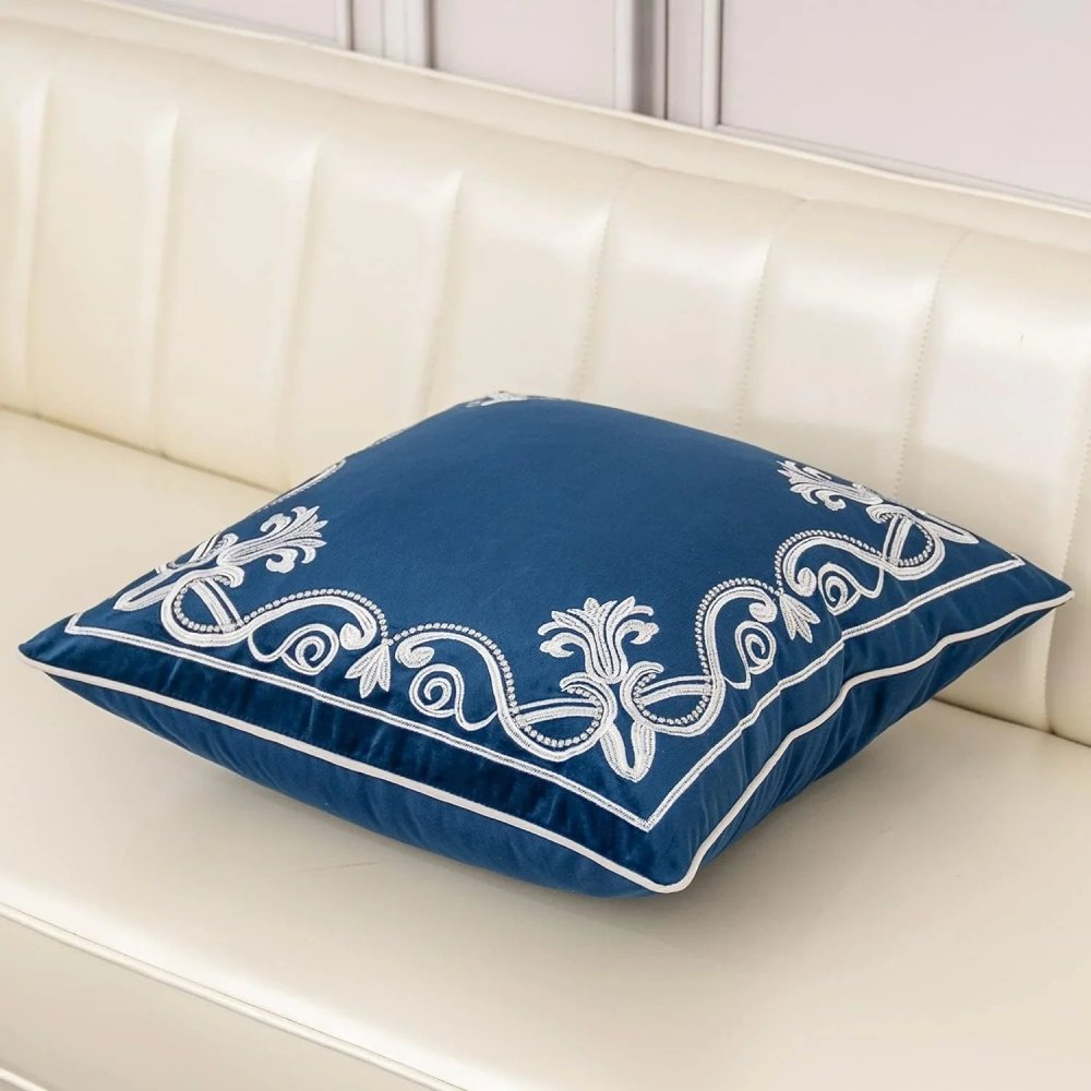 Royal Crest Embroidered Cushion Cover Style 3 - myhomestore.com.pk