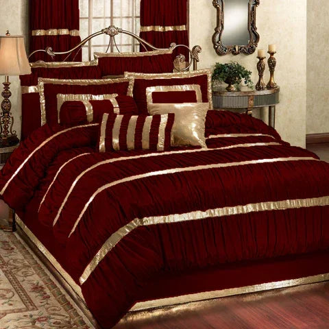 Luxury Silk Bridal Duvet Set - myhomestore.com.pk