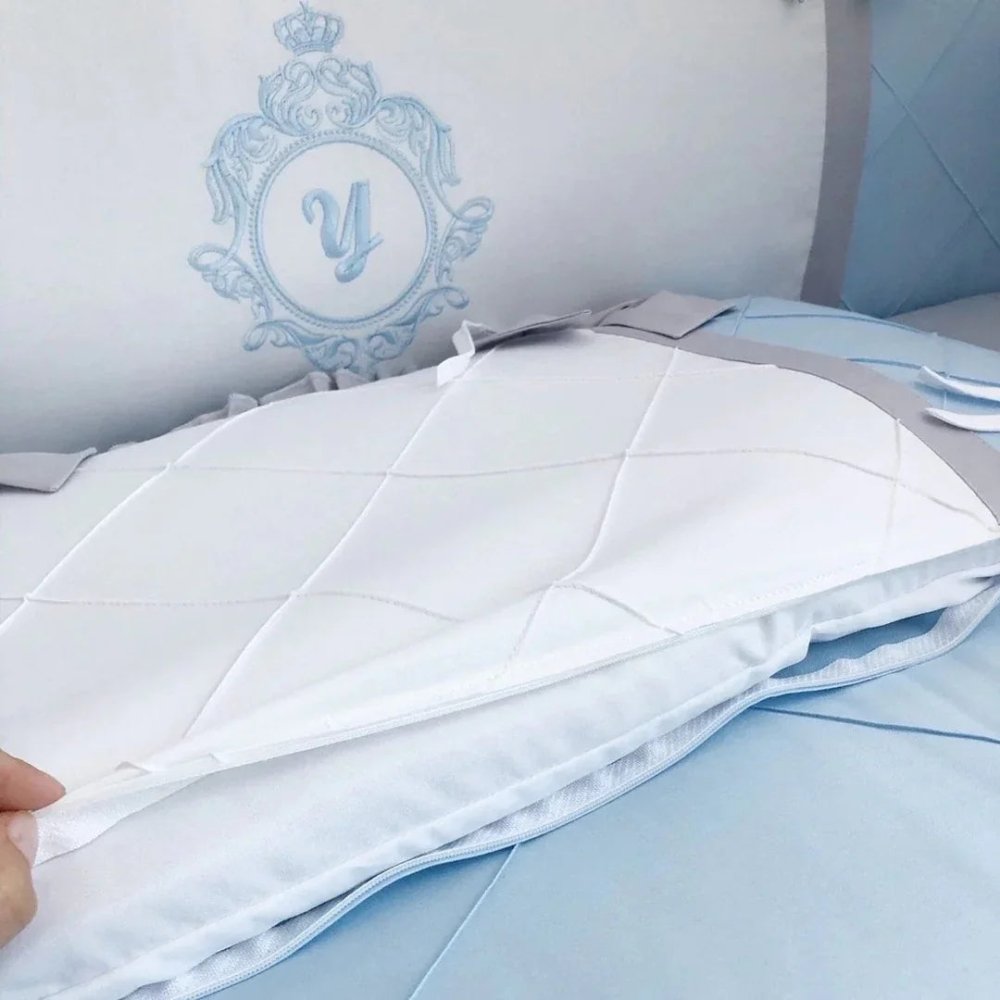 Sky Blue Baby Cot Set - myhomestore.com.pk