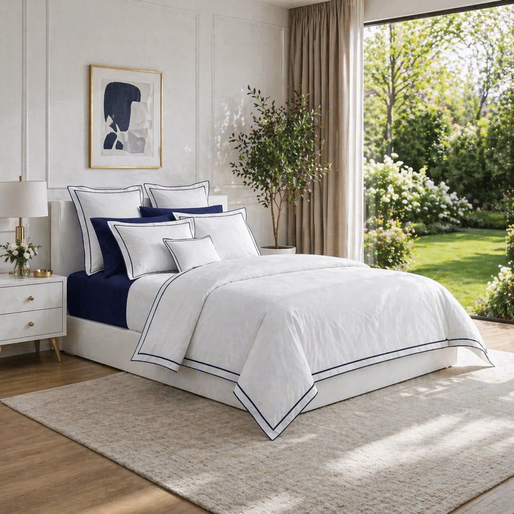 Spencer Sateen Border Duvet Cover - myhomestore.com.pk