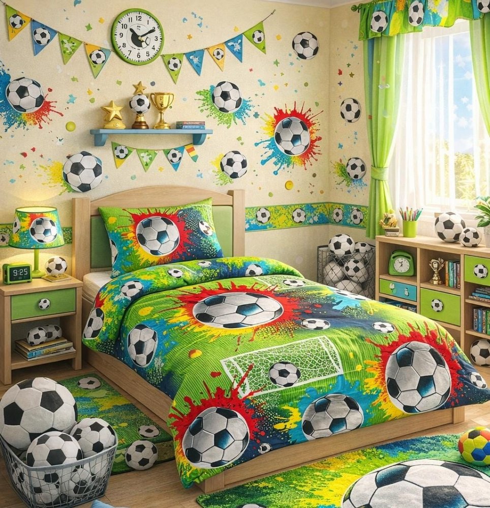 Sports Theme Kids Bed - Sheet - myhomestore.com.pk
