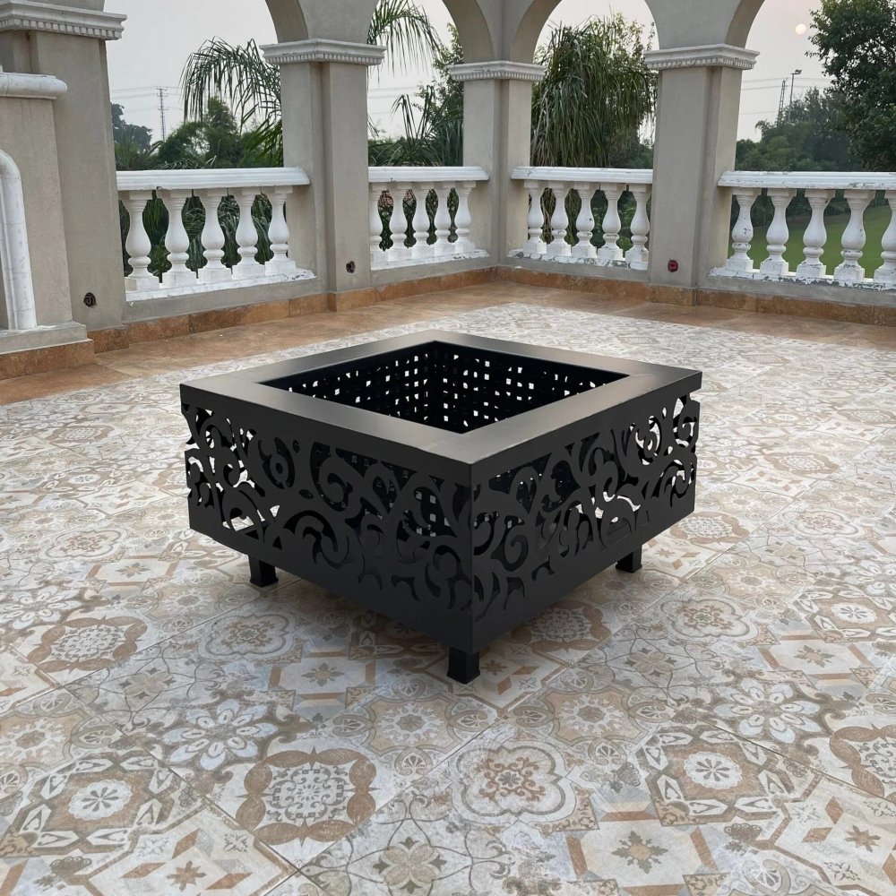 Square shape Fire Pit - myhomestore.com.pk