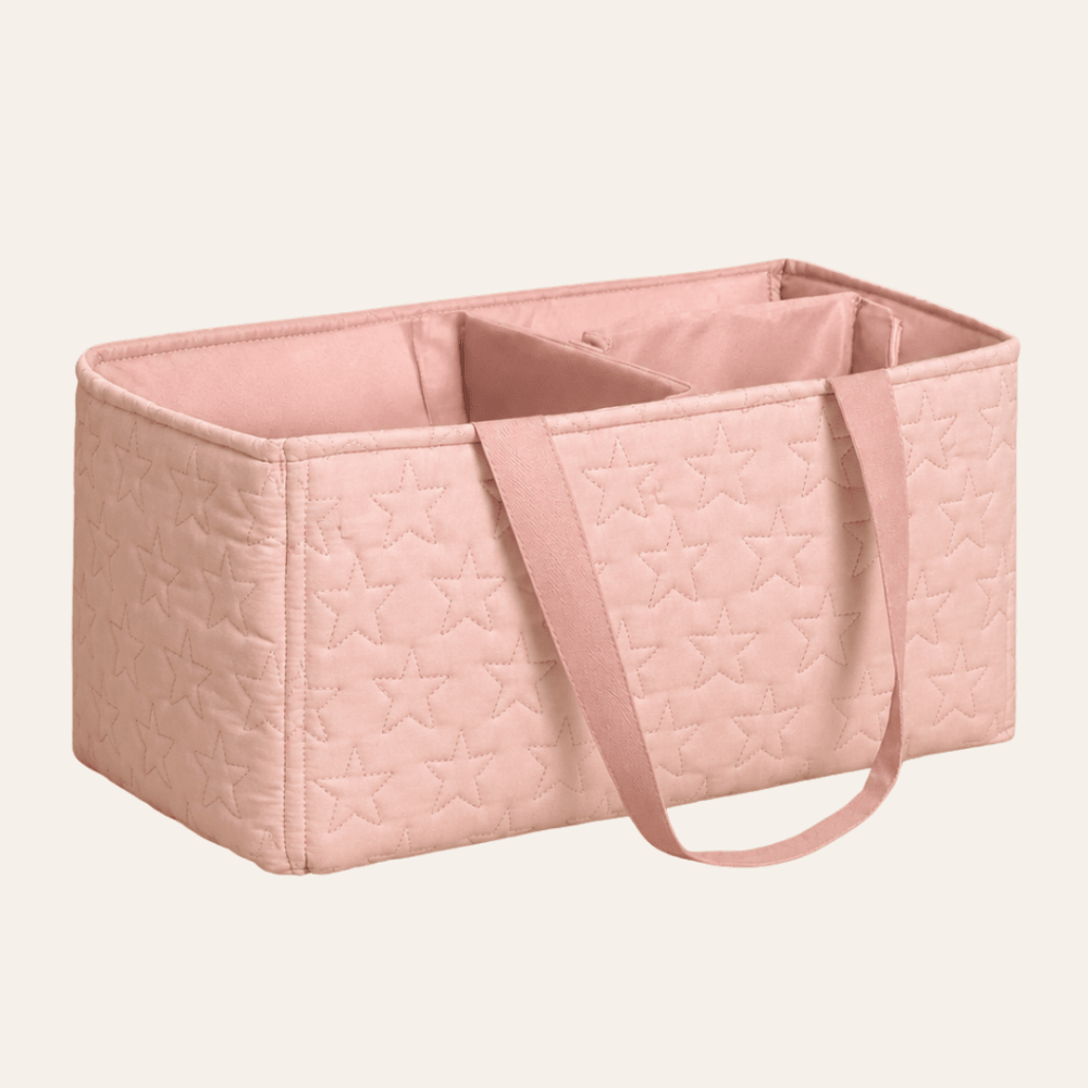 Star Quilted Diaper Caddy Bag | Baby Nursery Storage Organizer - myhomestore.com.pk