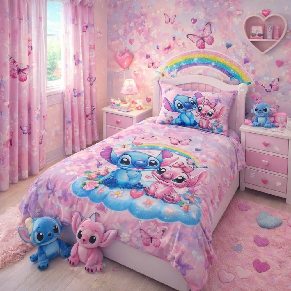 Sweet Dreams Cartoon Kids Bed - sheet - myhomestore.com.pk