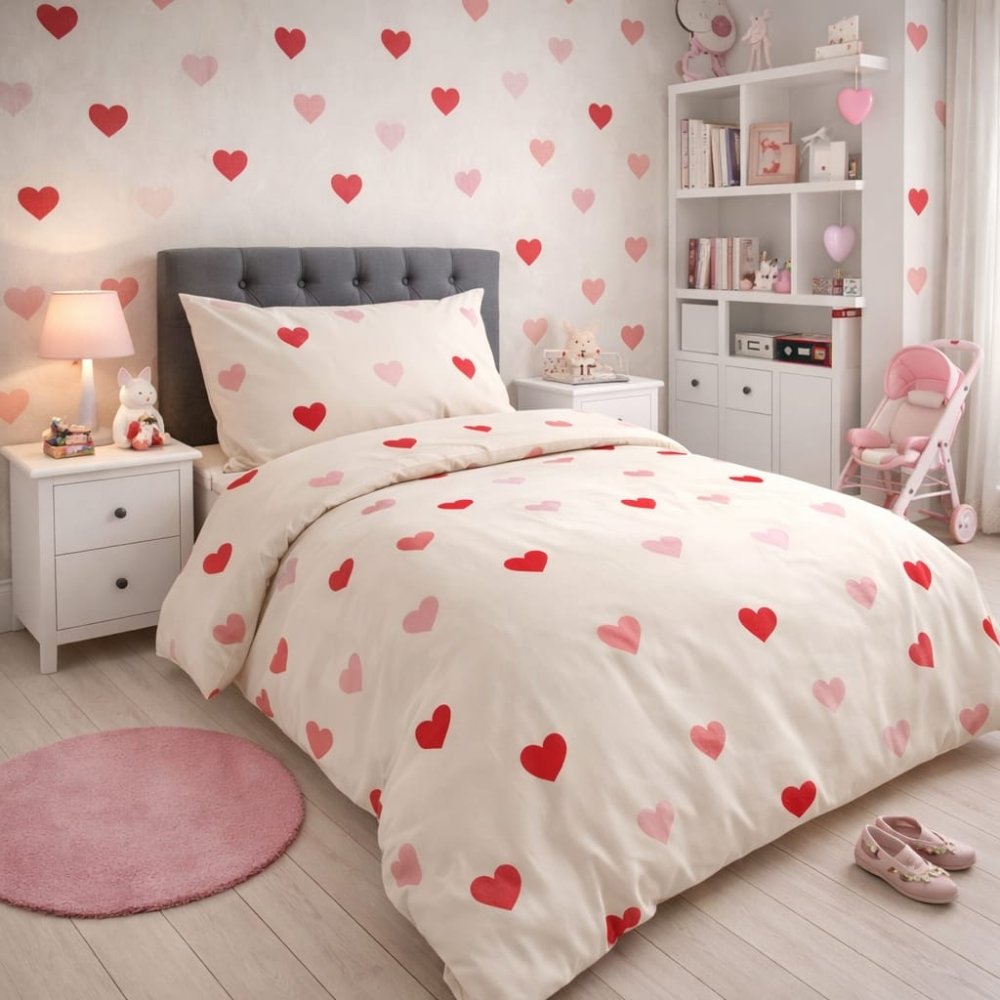 Sweet Heart Kids Bed - sheet - myhomestore.com.pk
