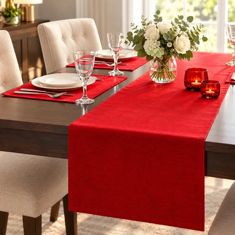 Table Runner (Red) - myhomestore.com.pk