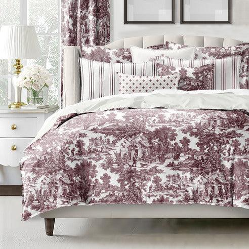 Timeless Pastoral Scene Printed Bedding Duvet Set - myhomestore.com.pk