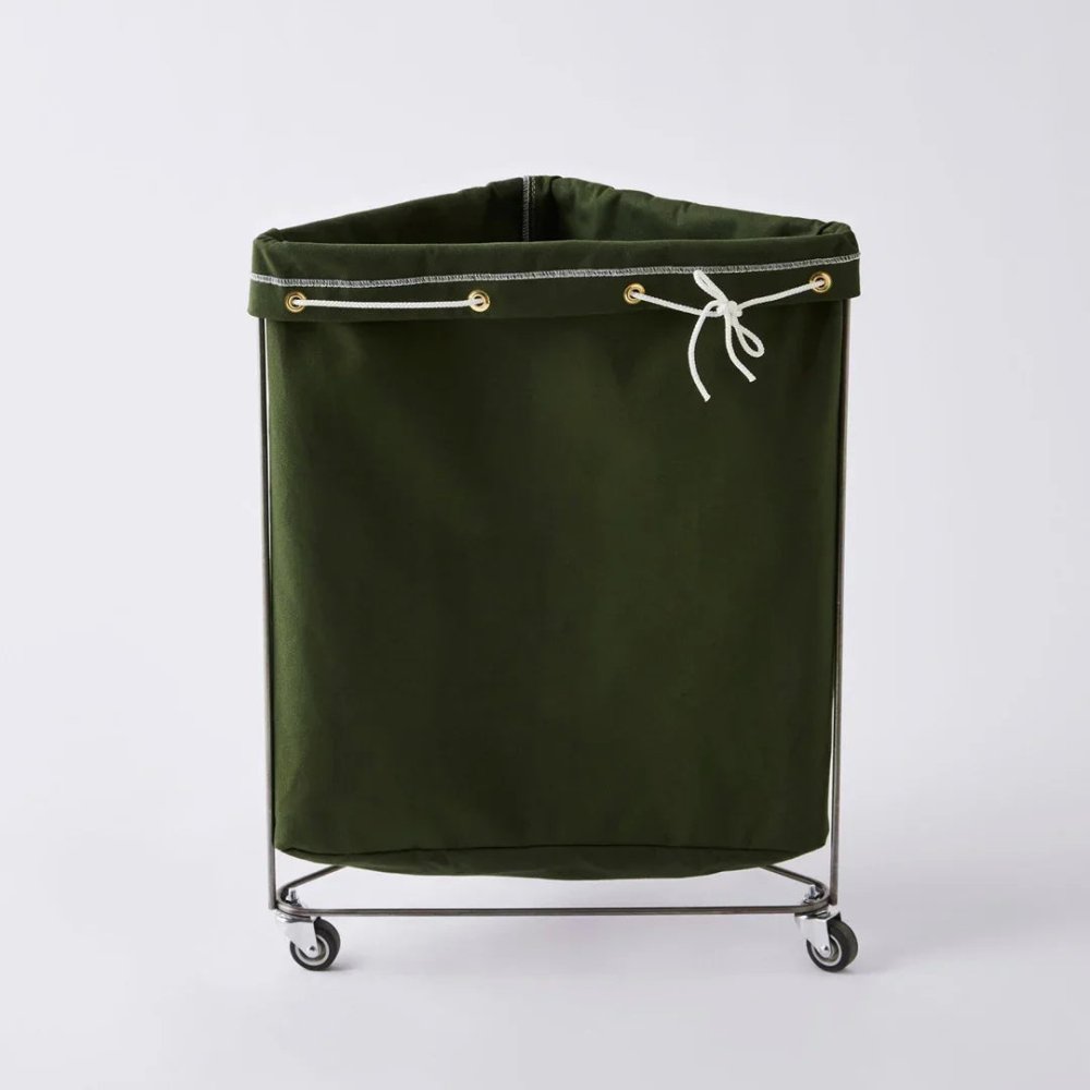 Triangle Canvas Elevated Laundry Basket - myhomestore.com.pk