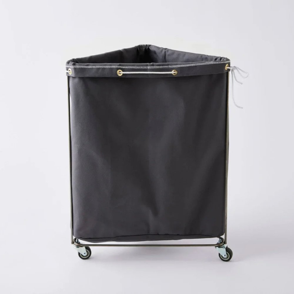 Triangle Canvas Elevated Laundry Basket - myhomestore.com.pk