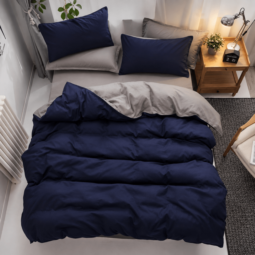 Two-Tone Luxe Duvet Set - myhomestore.com.pk