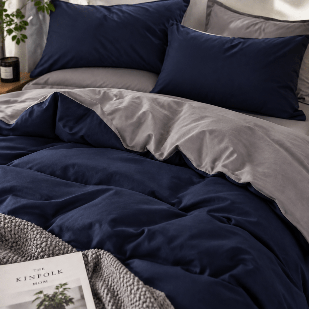 Two-Tone Luxe Duvet Set - myhomestore.com.pk
