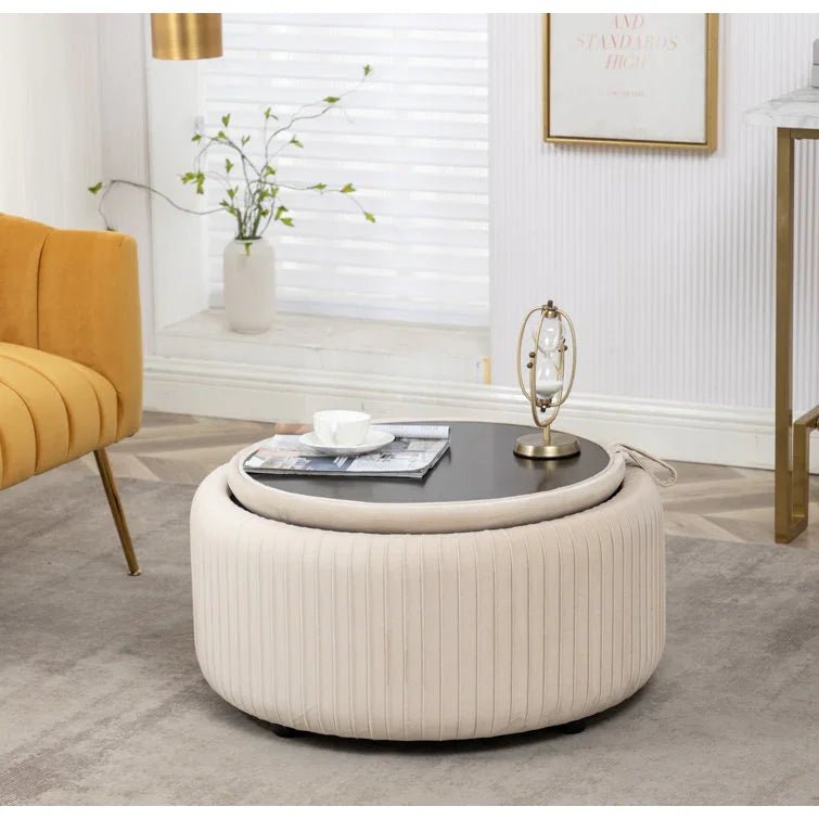 Upholstered Storage Ottoman - myhomestore.com.pk