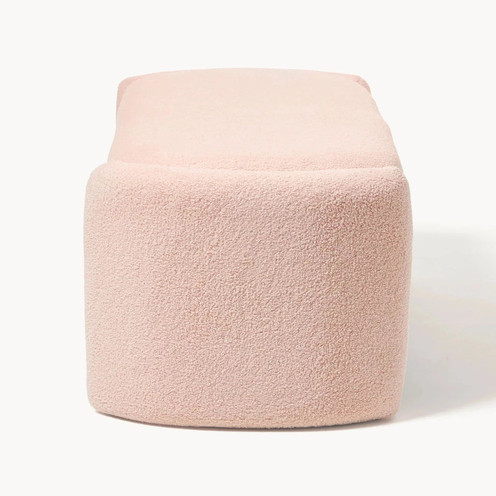 Upholstered teddy bench with storage space - myhomestore.com.pk