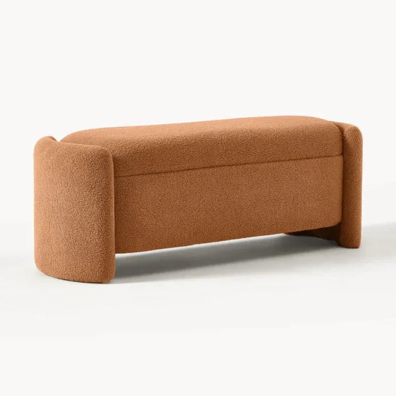 Upholstered teddy bench with storage space - myhomestore.com.pk