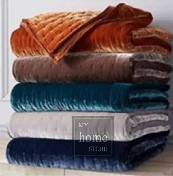Velvet Bedspread - King - myhomestore.com.pk