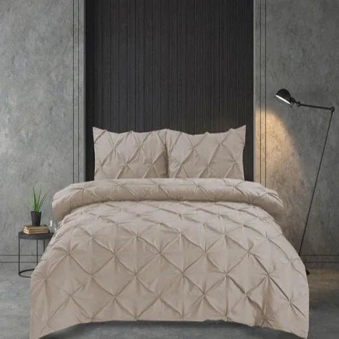 Velvet Pintuck Duvet Set - myhomestore.com.pk