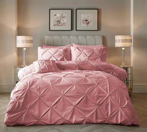 Velvet Pintuck Duvet Set - myhomestore.com.pk