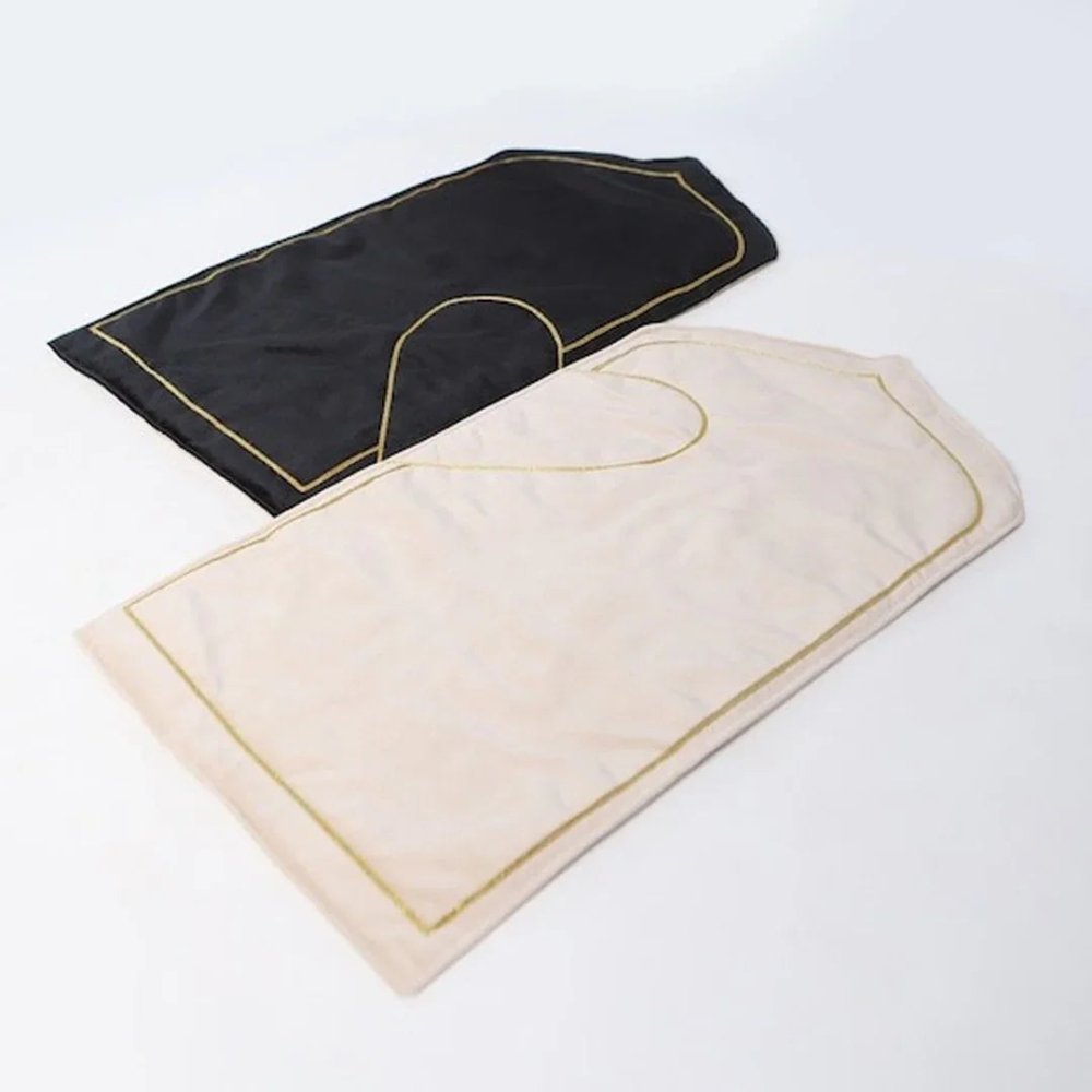 Velvet Prayer Mat/Jaye Namaz Embroidered For Couple - myhomestore.com.pk