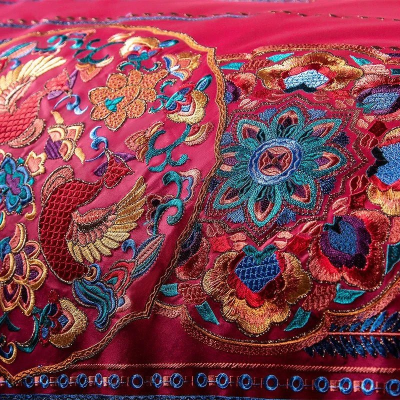 Vintage Embroidery Duvet Set - myhomestore.com.pk