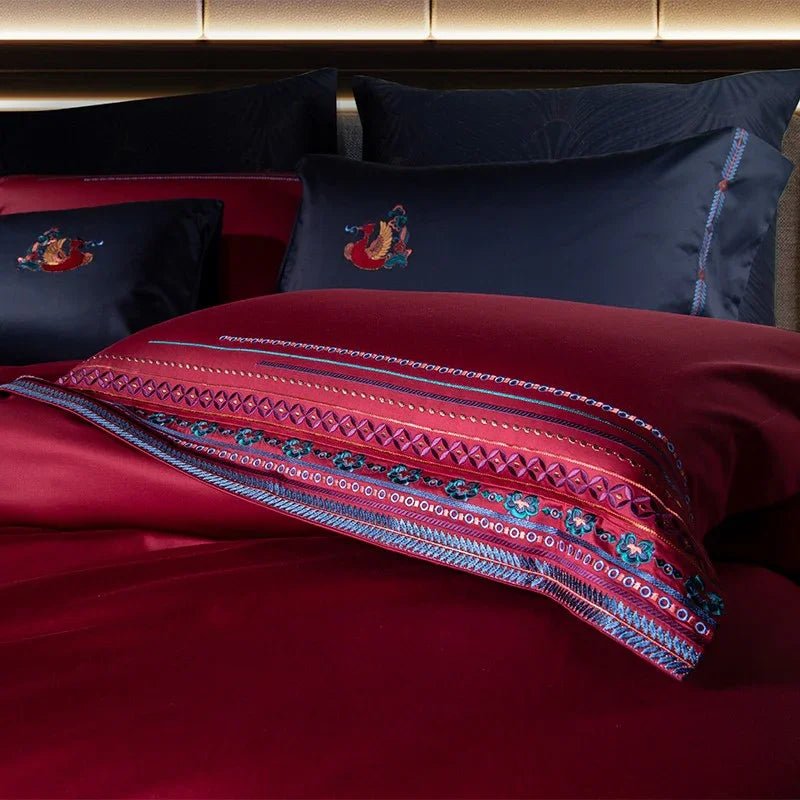 Vintage Embroidery Duvet Set - myhomestore.com.pk