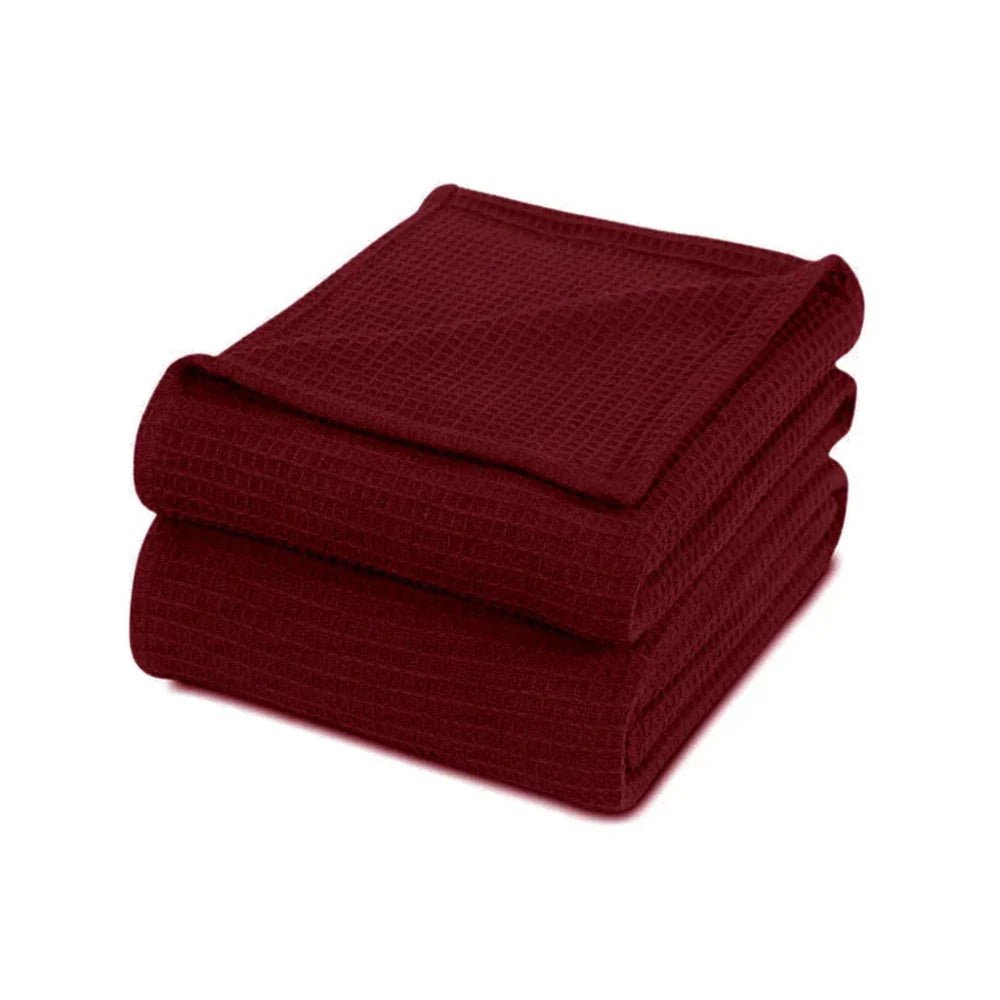 Waffle Cotton Thermal Blanket - myhomestore.com.pk