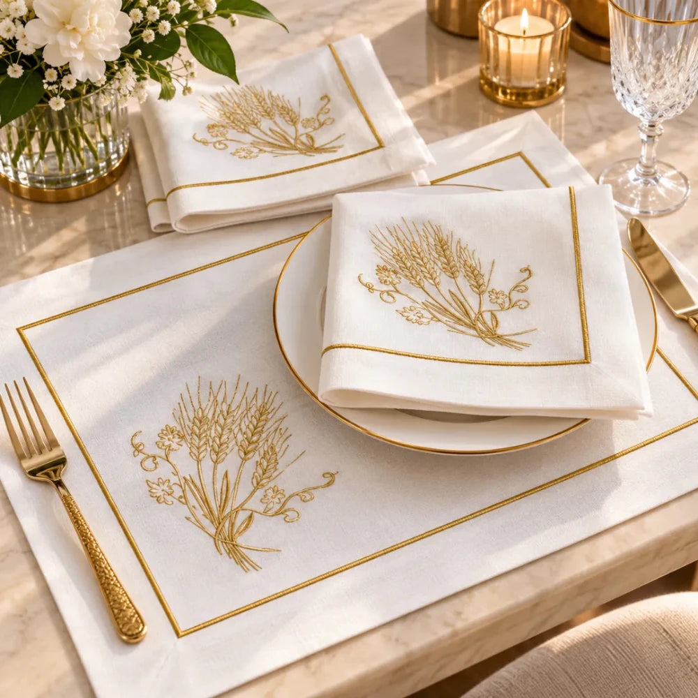 Wheet Gold Table Mats - myhomestore.com.pk