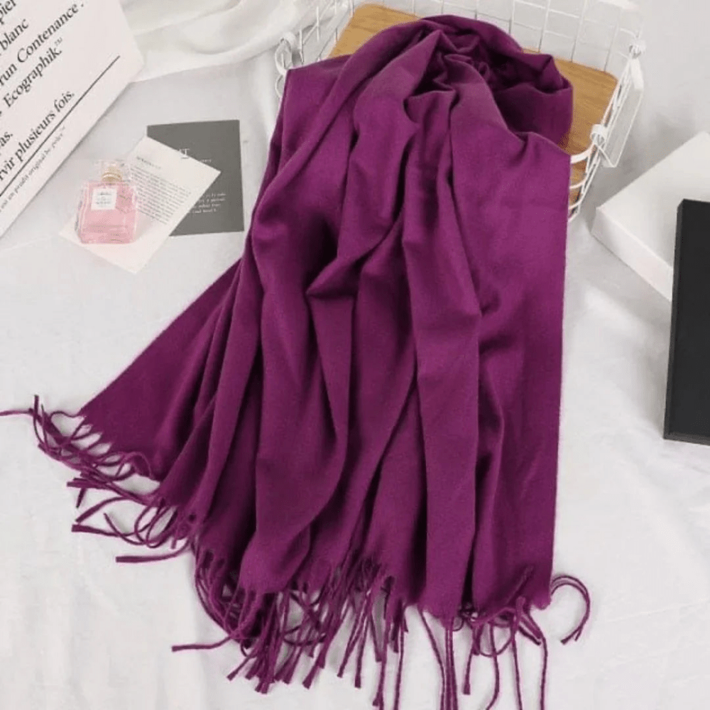 Winter Warm Scarf ( Plum ) - myhomestore.com.pk