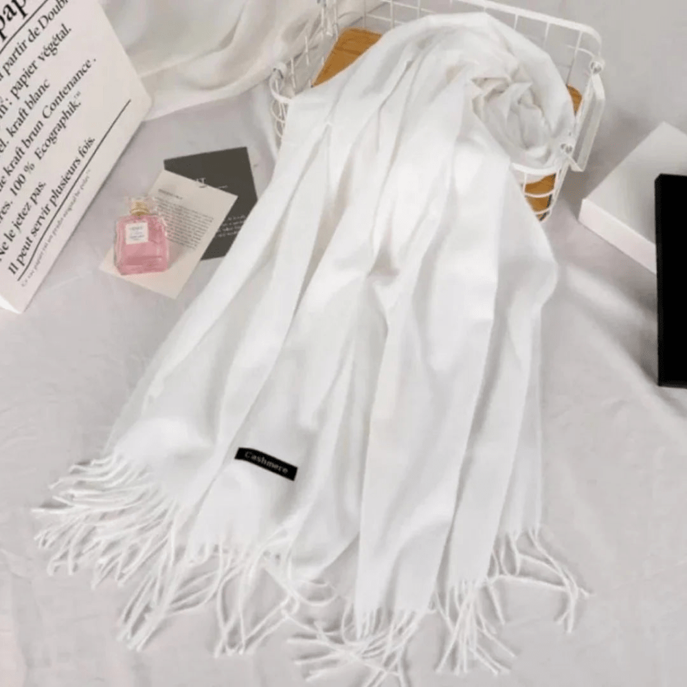 Winter Warm Scarf ( White ) - myhomestore.com.pk