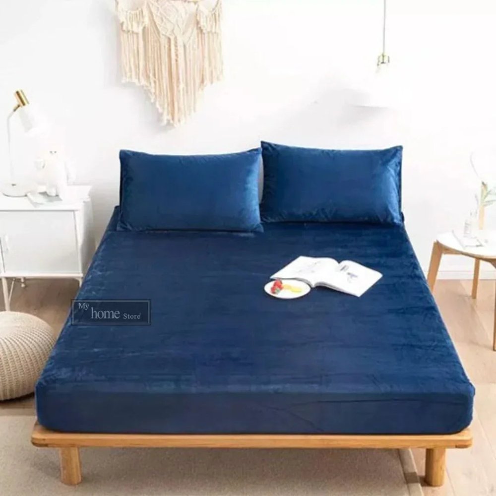 Winter Warm Velvet Fitted Sheet - myhomestore.com.pk