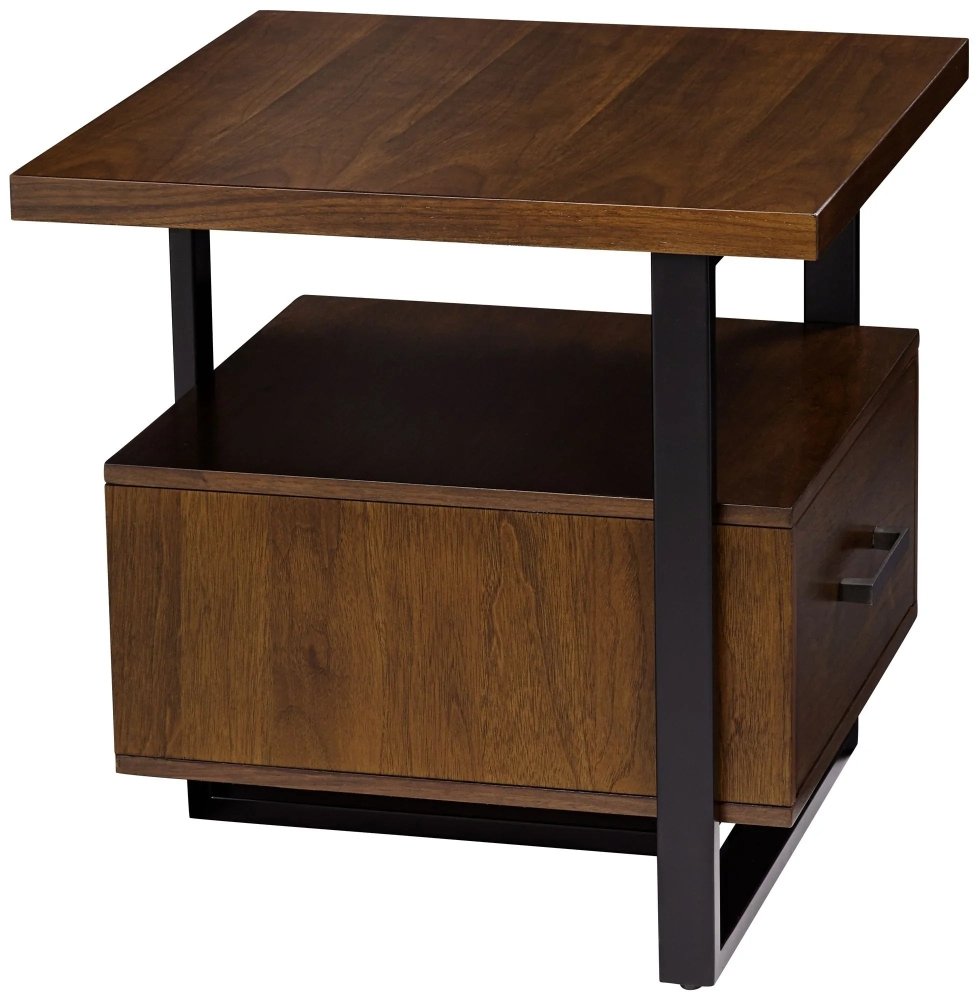 1 - Drawer Modern End Table Side Table - myhomestore.com.pk