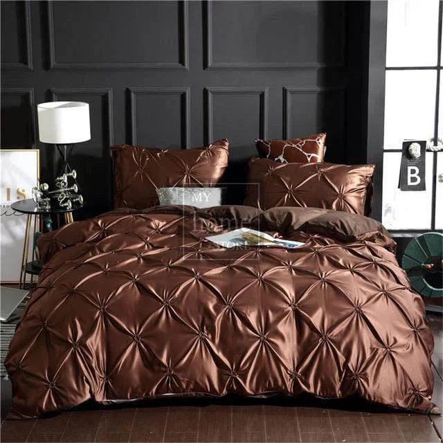 Silk Pintuck Duvet Set - myhomestore.com.pk